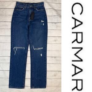 CARMAR NWT Women's Ursuala Jeans  High Rise 100% Cotton Medium Wash Size 26
